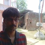 अकबरपुर चैदरी स्थित विवादित मंदिर परिसर से बी.पी. गौतम। 