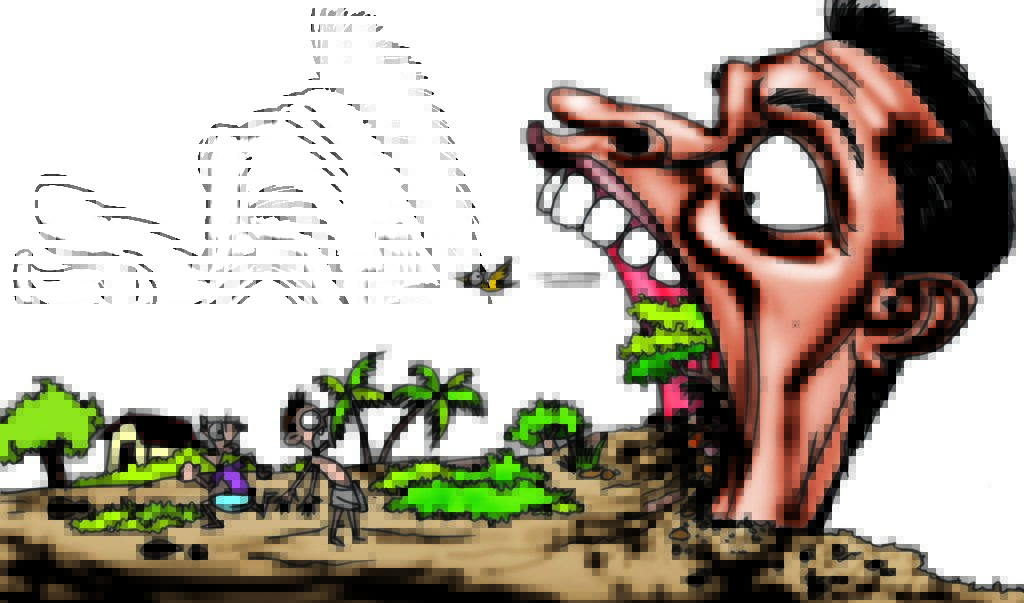 कानून का राज खत्म, अजगर निगल रहा है प्राकृतिक संपदा