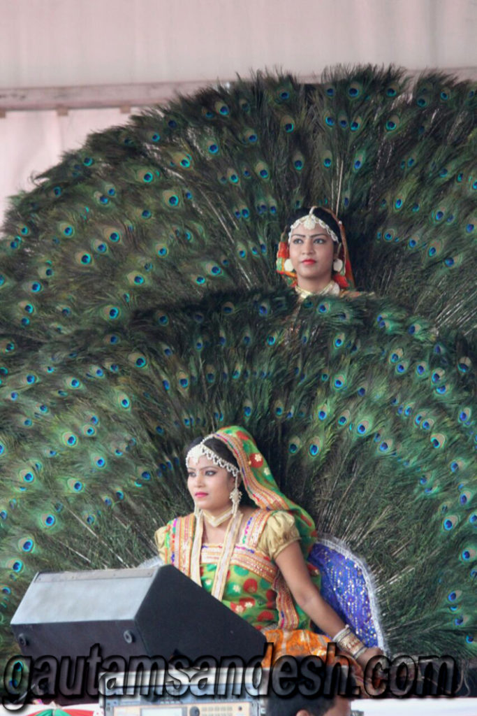 रैली में हुए नृत्य का एक अद्भुत दृश्य।